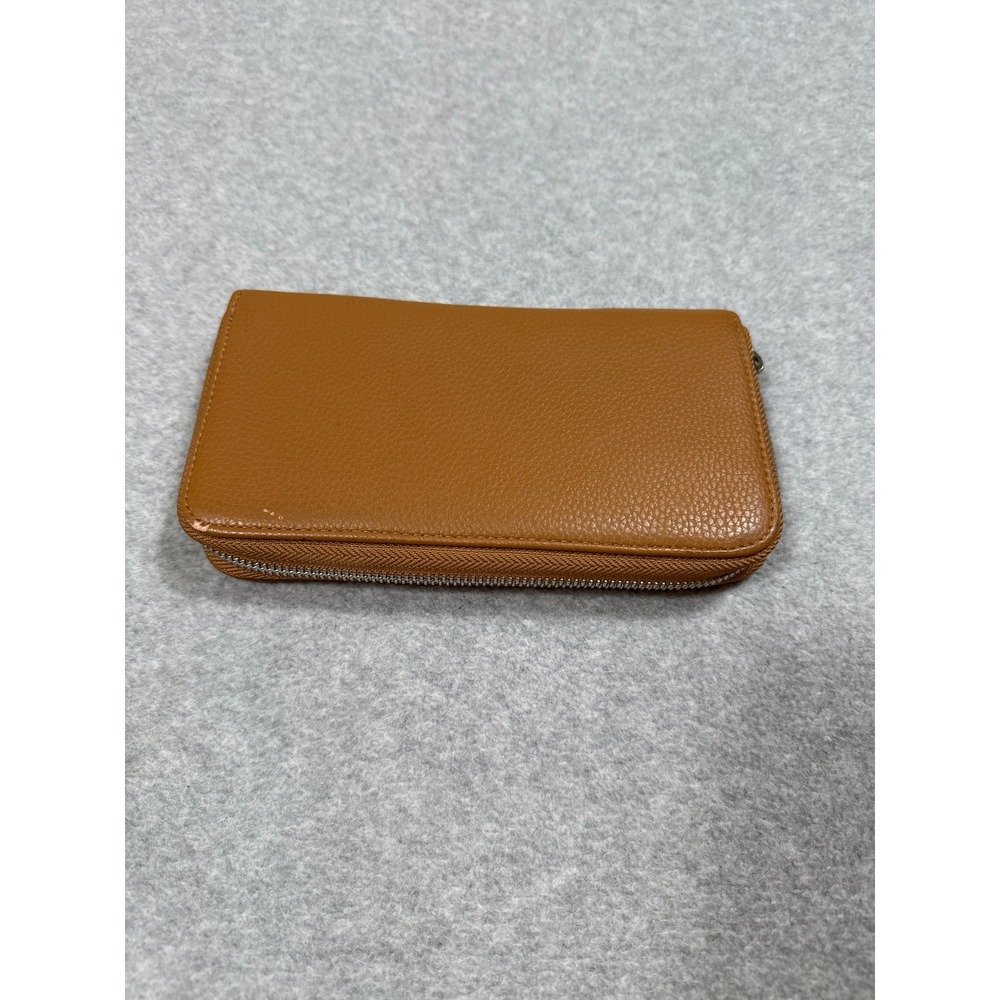 Jewell by Thirty One All About the Benjamins Brown Pebbled Zip Around Wallet